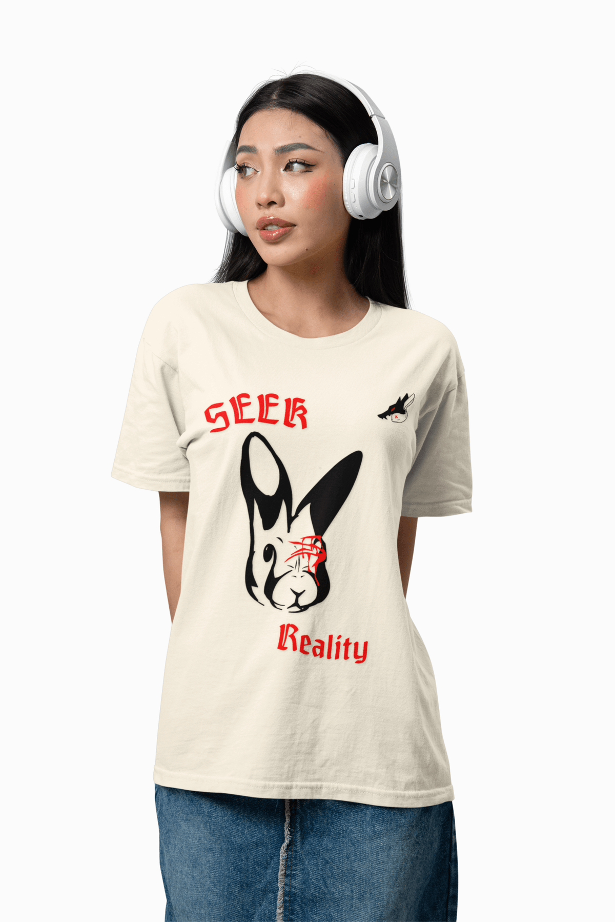 Ü-002 "Seek Reality" Oversized Shirt