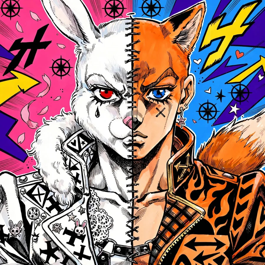 Voltage HOSHOKU split rabbit and fox form